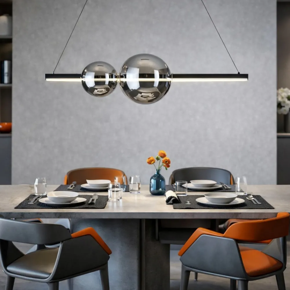 Lampadari Moderni-Ondaluce Lampadario moderno so fufi nero led 4000k