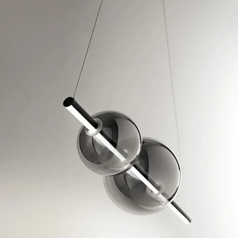 Lampadari Moderni-Ondaluce Lampadario moderno so fufi nero led 4000k