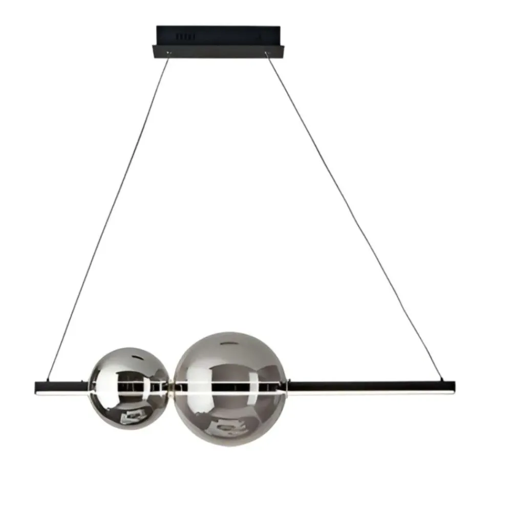Lampadari Moderni-Ondaluce Lampadario moderno so fufi nero led 4000k