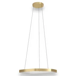 Lampadari Moderni-Eglo Lampadario moderno oro led 3000k dimmerabile per soggiorno