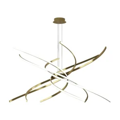 Lampadari Moderni-Top Light Lampadario moderno oro led 88w 3000k tornado <no web<