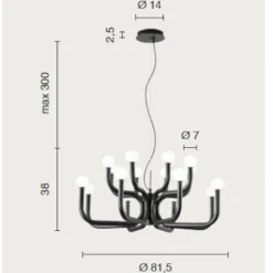 Lampadari Moderni-Ondaluce Lampadario moderno oro derby sfere vetro