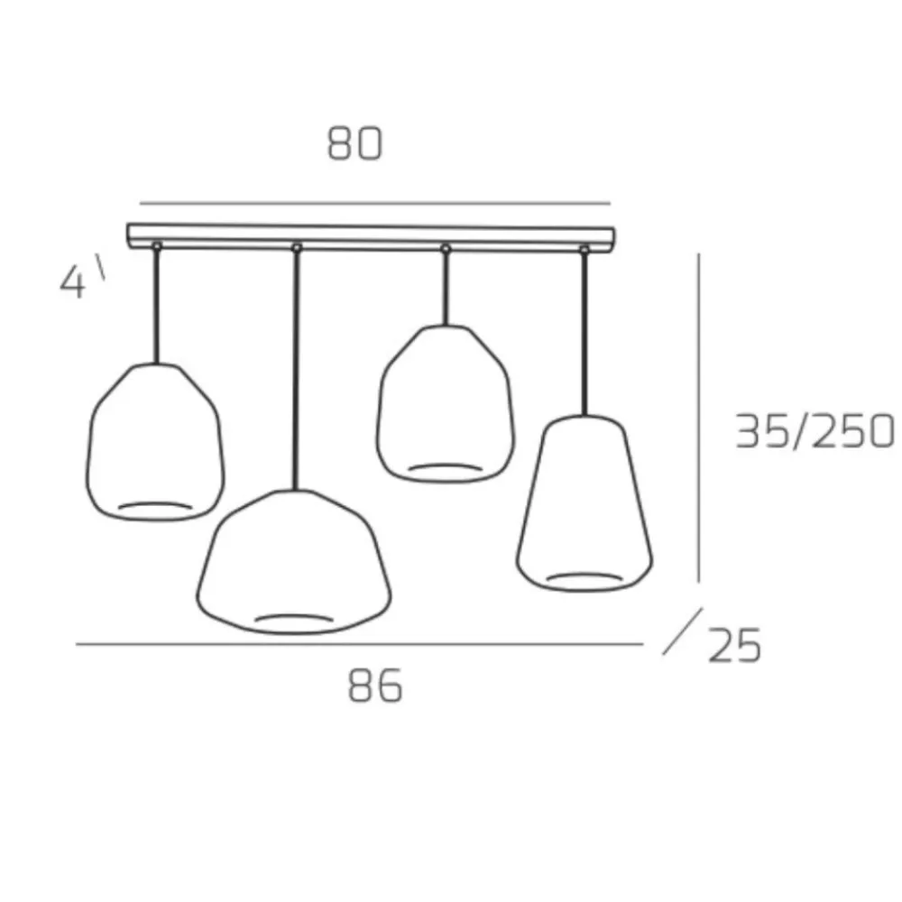Lampadari Moderni-Top Light Lampadario moderno oro soggiorno vetri bianco ambra