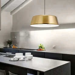 Lampadari Moderni-Gea Luce Lampadario moderno ottone blanca