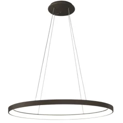 Lampadari Moderni-Vivida International Lampadario moderno ovale nero 80cm led 50w 3000k 4000k vivida lifering-o