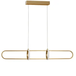 Lampadari Moderni-Selezionato da Mazzolaluce Lampadario moderno per salotto oro led 3000k dimmerabile