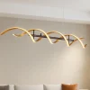 Lampadari Moderni-Selezionato da Mazzolaluce Lampadario moderno per salotto led da 2300k a 4000k colore oro