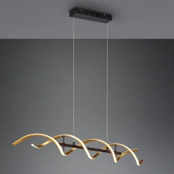 Lampadari Moderni-Selezionato da Mazzolaluce Lampadario moderno per salotto led da 2300k a 4000k colore oro