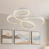 Lampadari Moderni-Selezionato da Mazzolaluce Lampadario moderno per soggiorno bianco led 52w 3000k