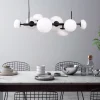 Lampadari Moderni-Selezionato da Mazzolaluce Lampadario moderno per soggiorno nero sfere di vetro