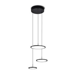 Lampadari Moderni-Vivida International Lampadario moderno per soggiorno led 45w 3000k 4000k nero vivida