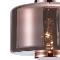 Lampadari Moderni-Selezionato da Mazzolaluce Lampadario moderno per soggiorno vetro rame