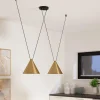 Lampadari Moderni-Eglo Lampadario moderno per soggiorno oro ottone narices