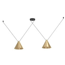 Lampadari Moderni-Eglo Lampadario moderno per soggiorno oro ottone narices