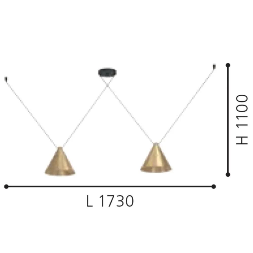 Lampadari Moderni-Eglo Lampadario moderno per soggiorno oro ottone narices