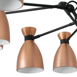 Lampadari Moderni-Selezionato da Mazzolaluce Lampadario moderno per soggiorno design nero rame