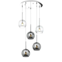 Lampadari Moderni-Top Light Lampadario moderno per soggiorno vetri pendenti a grappolo
