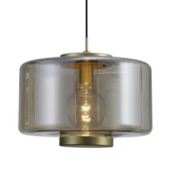 Lampadari Moderni-Selezionato da Mazzolaluce Lampadario moderno per soggiorno vetro bronzo