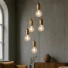 Lampadari Moderni-Selezionato da Mazzolaluce Lampadario moderno per soggiorno luci a cascata oro