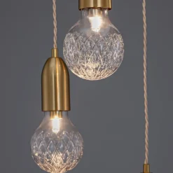 Lampadari Moderni-Selezionato da Mazzolaluce Lampadario moderno per soggiorno luci a cascata oro
