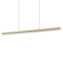Lampadari Moderni-Ideal Lux Lampadario moderno per ufficio ottone led 3000k dorica