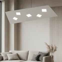 Lampadari Moderni-Top Light Lampadario moderno per ufficio grigio note