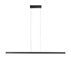 Lampadari Moderni-Selezionato da Mazzolaluce Lampadario moderno per ufficio minimalista nero led 3000k dimmerabile