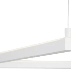 Lampadari Moderni-Selezionato da Mazzolaluce Lampadario moderno quadrato 75cm bianco led 40w 3000k dimmerabile