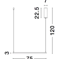 Lampadari Moderni-Selezionato da Mazzolaluce Lampadario moderno quadrato 75cm bianco led 40w 3000k dimmerabile