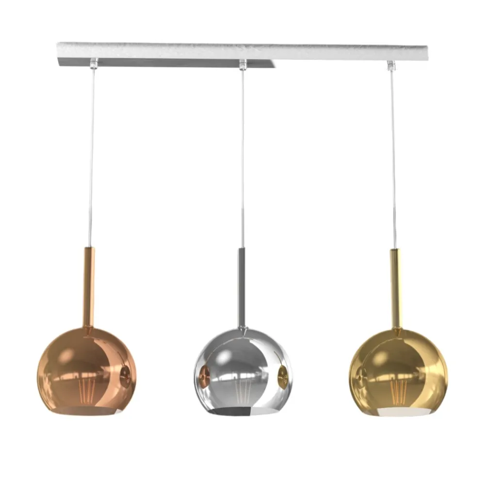 Lampadari Moderni-Top Light Lampadario moderno sfere rame cromo oro toplight