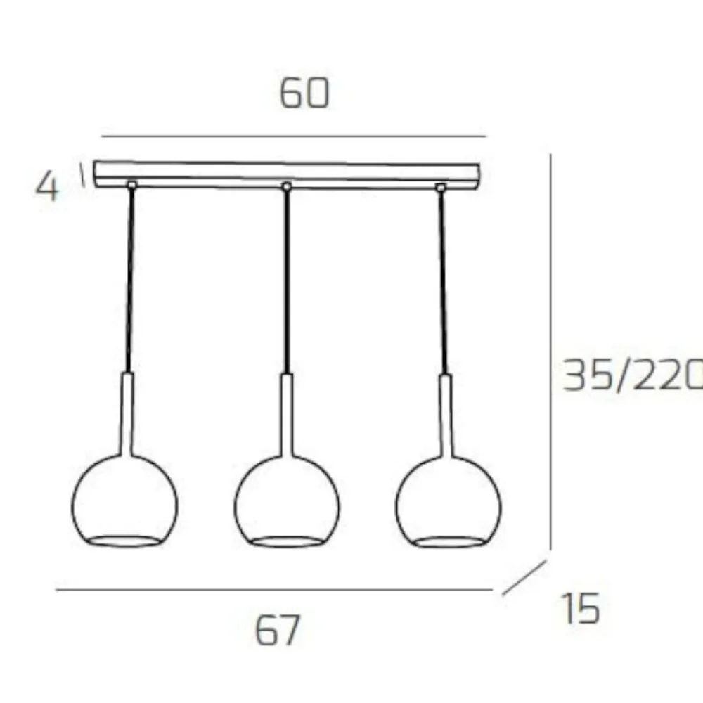Lampadari Moderni-Top Light Lampadario moderno sfere rame cromo oro toplight