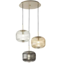 Lampadari Moderni-Ondaluce Lampadario moderno so odette per soggiorno tre vetri colorati