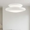 Lampadari Moderni-Ondaluce Lampadario moderno so pagoda 60cm doppio vetro bianco per soggiorno