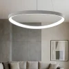 Lampadari Moderni-Vivida International Lampadario moderno titanio rotondo led 48w 3000k 4000k dimmerabile vivida lifering