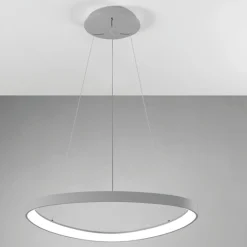 Lampadari Moderni-Vivida International Lampadario moderno titanio rotondo led 48w 3000k 4000k dimmerabile vivida lifering