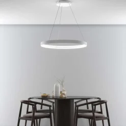 Lampadari Moderni-Top Light Lampadario moderno malika bianco rotondo led 56w cct