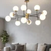Lampadari Moderni-Top Light Lampadario moderno clear per soggiorno nero oro