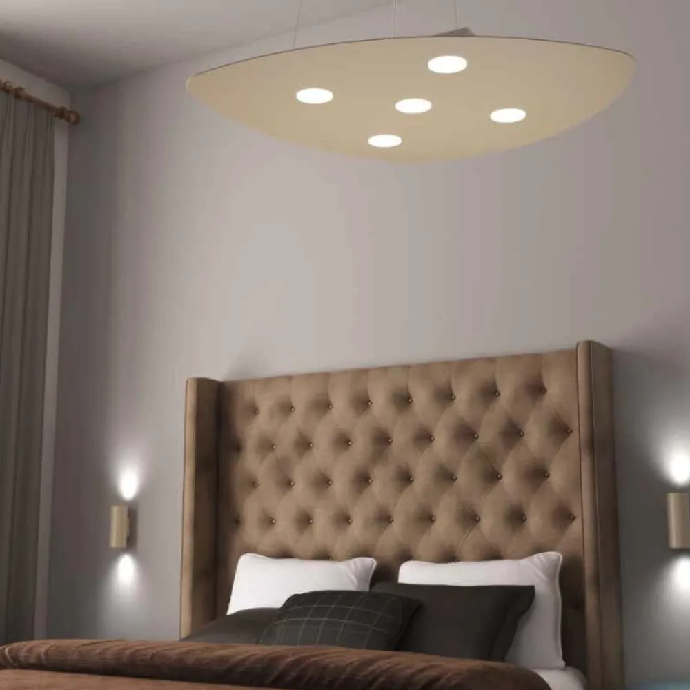 Lampadari Moderni-Top Light Lampadario moderno toplight shape sabbia design tondo