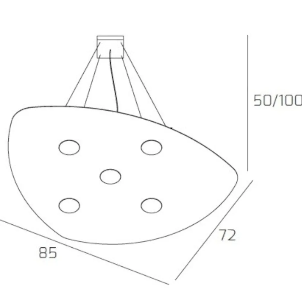 Lampadari Moderni-Top Light Lampadario moderno toplight shape sabbia design tondo