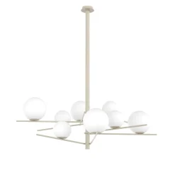 Lampadari Moderni-Top Light Lampadario moderno tortora per soggiorno boomerang