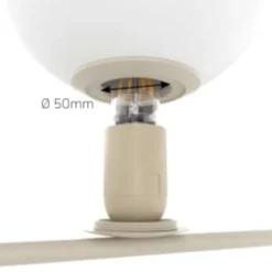 Lampadari Moderni-Top Light Lampadario moderno tortora per soggiorno boomerang