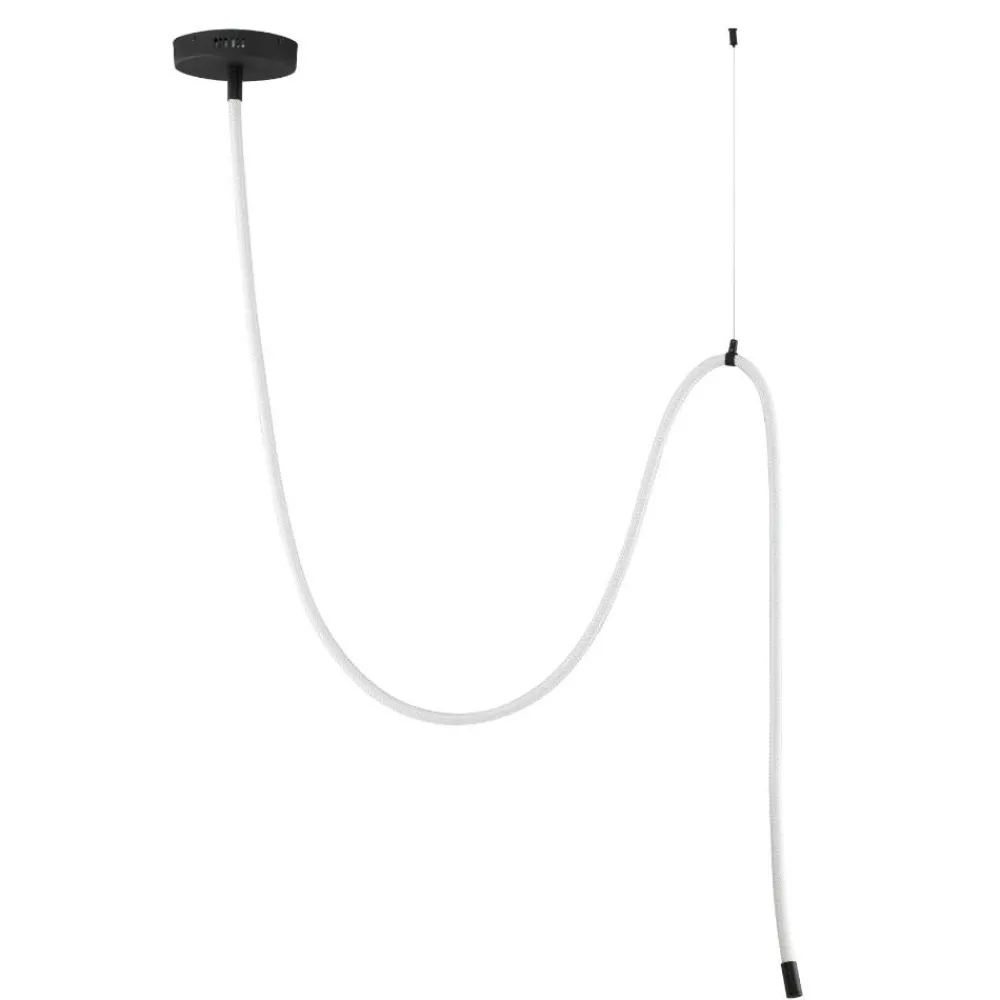 Lampadari Moderni-Selezionato da Mazzolaluce Lampadario moderno tubo di silincone led 33w 3000k dimmerabile