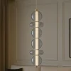 Lampadari Moderni-Selezionato da Mazzolaluce Lampadario moderno verticale oro sfere vetro led 3000k