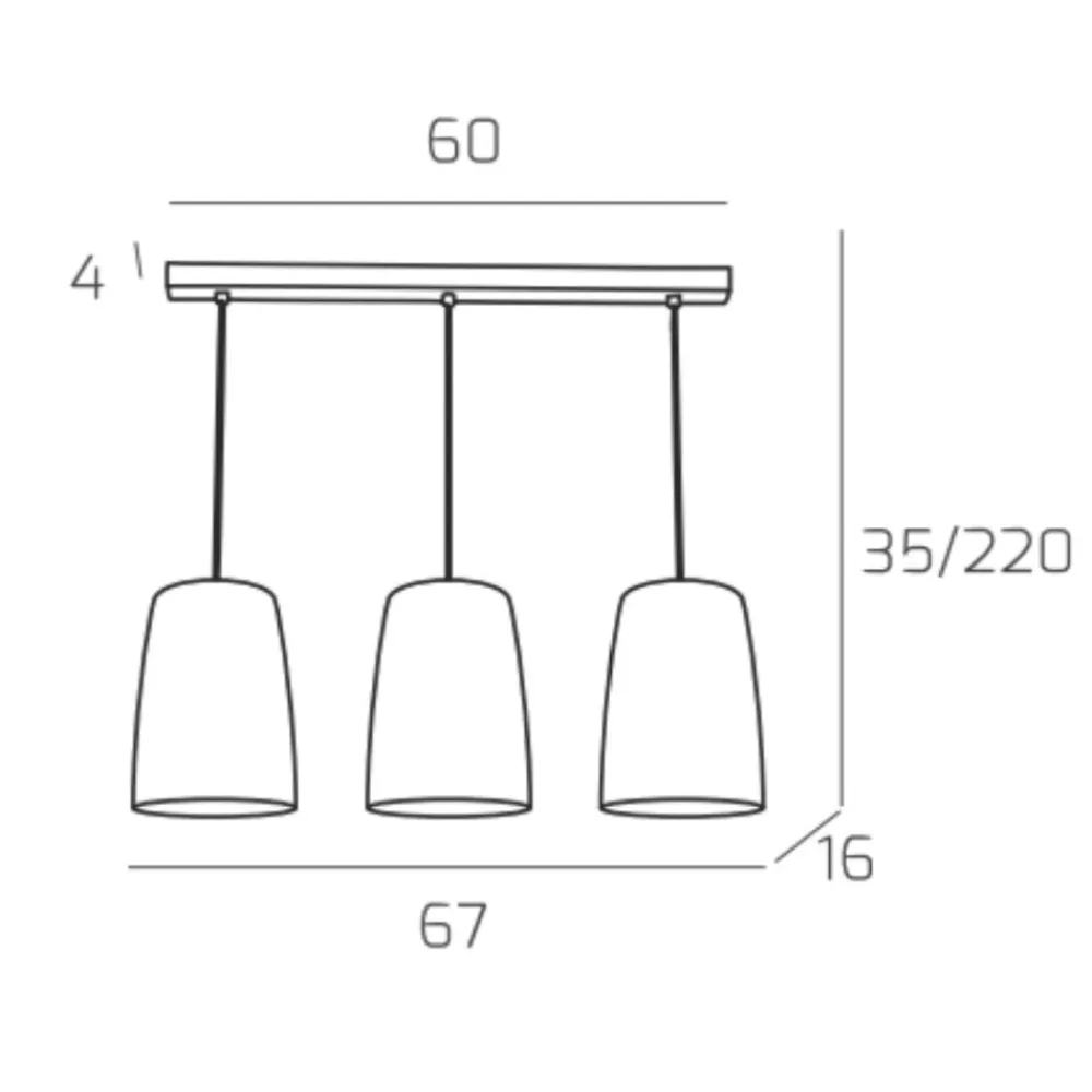 Lampadari Moderni-Top Light Lampadario moderno vetri ambra per soggiorno shaded toplight
