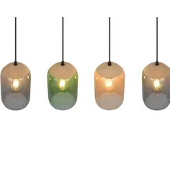 Lampadari Moderni-Selezionato da Mazzolaluce Lampadario moderno vetri colorati per sala da pranzo
