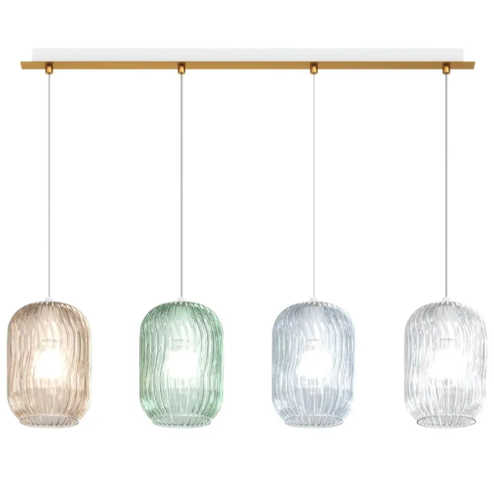 Lampadari Moderni-Top Light Lampadario moderno vetri multicolor tender