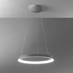 Lampadari Moderni-Vivida International Lampadario moderno vivida lifering-r titanio led 60w 3000k 4000k rotondo