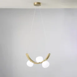 Lampadari Moderni-Vivida International Lampadario moderno vivida sunset oro spazzolato dimmerabile 3000k
