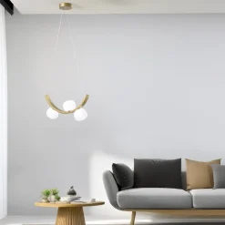 Lampadari Moderni-Vivida International Lampadario moderno vivida sunset oro spazzolato dimmerabile 3000k