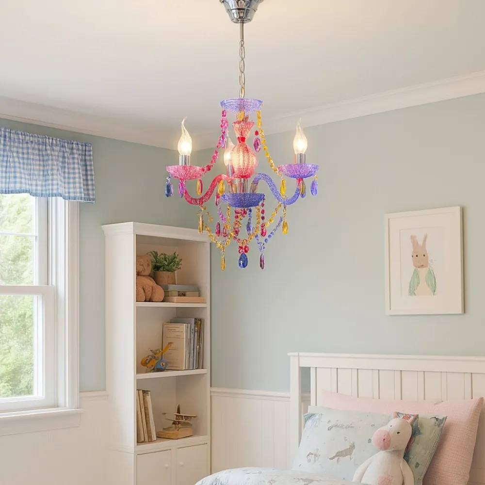 Lampadari Moderni-Selezionato da Mazzolaluce Lampadario multicolor per cameretta